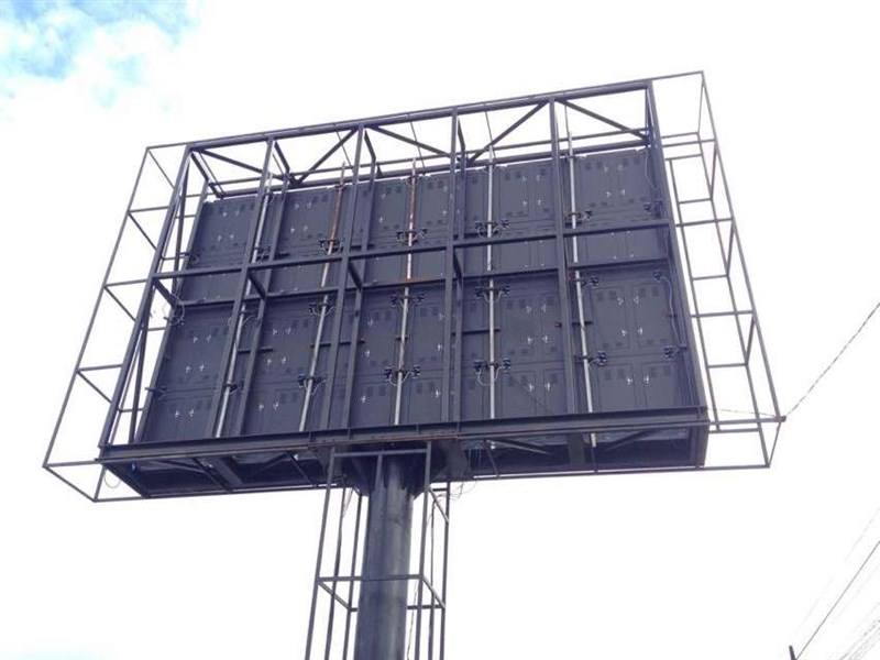 how to build the steel structure of outdoor LED display.