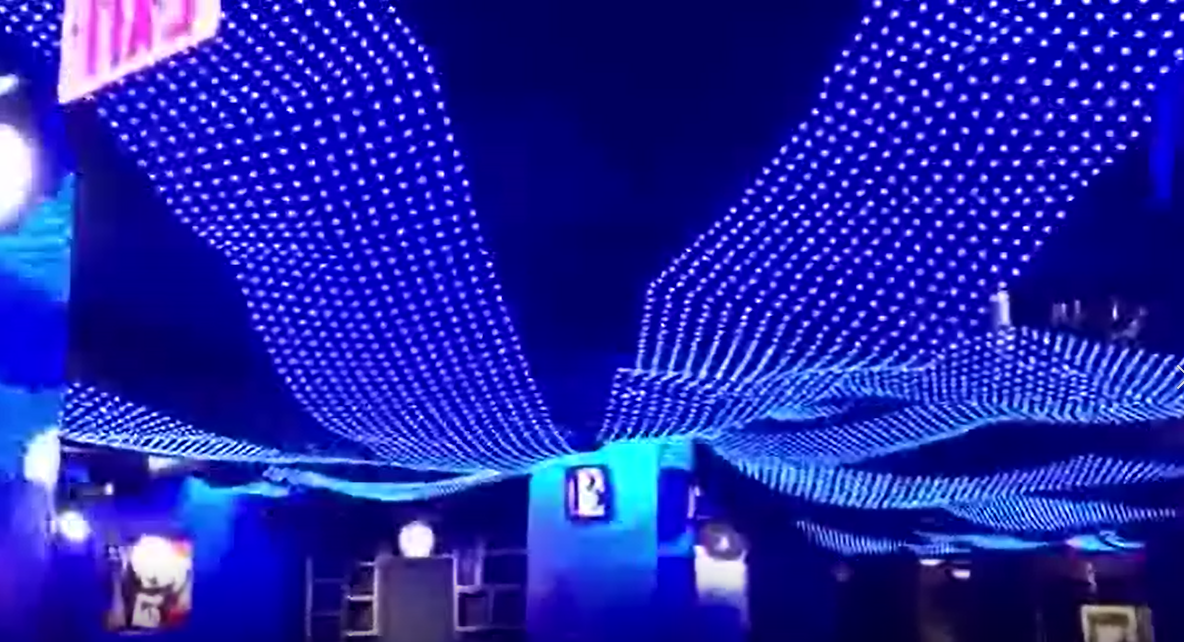 LED Mesh in the bar